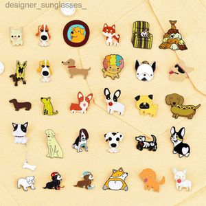 Broches Broches Pet Dog r Collection Broche Mignon Corgi Berger Allemand Golden Retriever Chien Émail Broches Femmes Hommes Lel Pin Badges JewelryL231117