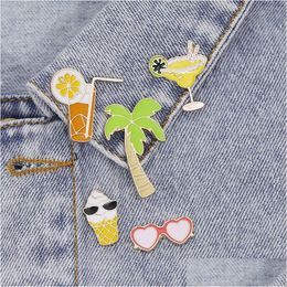 Pinnen, broches pin voor rugzak ambachten jurk decor vrouwen kinderen verjaardag cadeau mode sieraden groothandel schattig liefde hart boom metal boo dhoui