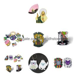 Pins, broches Pins Sombrero para accesorios de decoración de metal Estilo vintage adecuado en sombreros Joyería de entrega de gotas Dhrqx