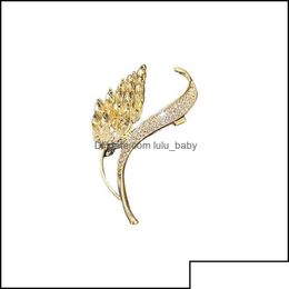 Pins broches pins sieraden rz044 tarwe oor broche mode suit jas cor persoonlijkheid eenvoudige pin vrouwelijke drop levering 2021 3ffgk dh8qa