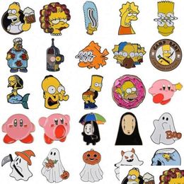 Pins, broches Pins No Minimum Factory Fabricante de fábrica personalizado Soft Soft Glitter Cartoon Lapa de metal Insignia de metal Drop de entrega de gota Dhshc