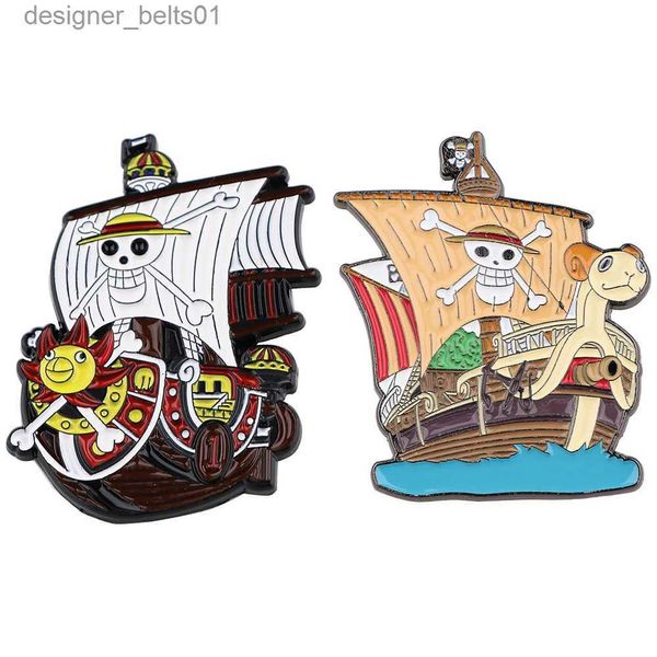 Broches Broches Bateaux Pirates Broche Anime émail Broche Hommes Femmes Broche Sac à Dos Badges Broches pour vêtements Badges Cool Bijoux Accessoires CadeauxL231120