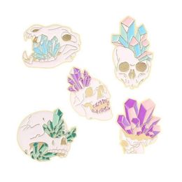 Broches Broches Punk Style Skl Pin Pour Femmes Mode Robe Manteau Chemise Demin Métal Drôle Broche Badges Sac À Dos Cadeau Bijoux Drop Livrer Otrs6