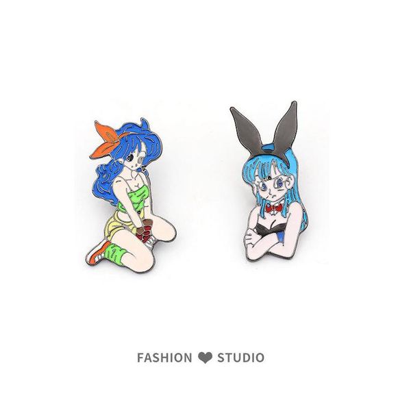 Broches Broches Lapin Fille Birmanie Petite Broche Femme Mignon Dessin Animé Japonais Emblème Idée Décorative Large Boucle Ardillon Accessoire Drop Deli Dhxe2