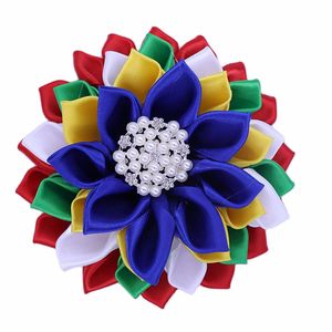 Broches Broches Arc-En-Satin Fleur Robe Épaule Corsage Ordre De L'étoile De Pâques Broche OES Broche 230809