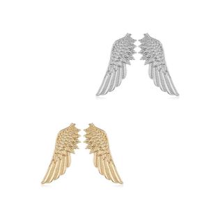 Alfileres Broches Retro Alas de ángel Broches Insignia para hombre Broche Pin Serpiente Solapa Medalla Mujer Camisa Collar Ropa Accesorios Drop Deliv Dhg5T