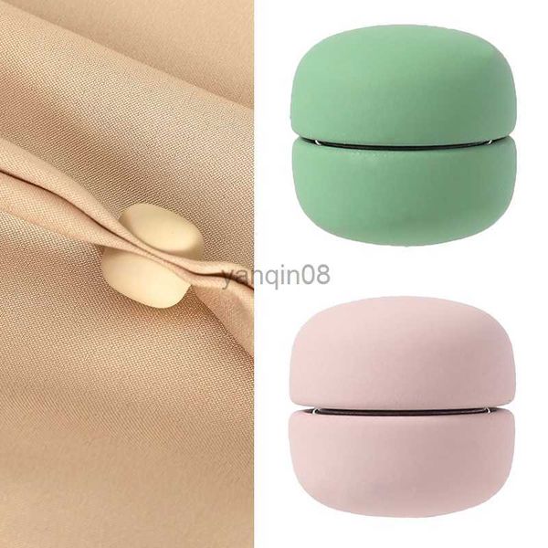 Alfileres Broches Seguro Macaron color Hijab Broche Revestimiento de metal fuerte Magnético Hijab Clip Lujo Sin agujero Alfileres Broches Imán para bufanda musulmana HKD230807