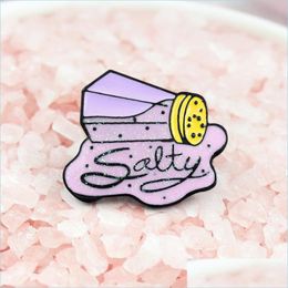 Pins Broches Salt Jar Salty Purple Email Creative Broche Cartoon Pins Special Tide New Revers Denim Badge 6161 Q2 Drop Del Dhgarden Dhina