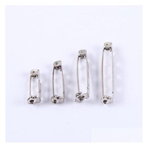 Broches, broches Sier Tone Broche Back Bar Pins Perles Résultats DIY Bijoux Fabrication Accessoires 15mm 20mm Drop Livraison Bijoux DHF5Z