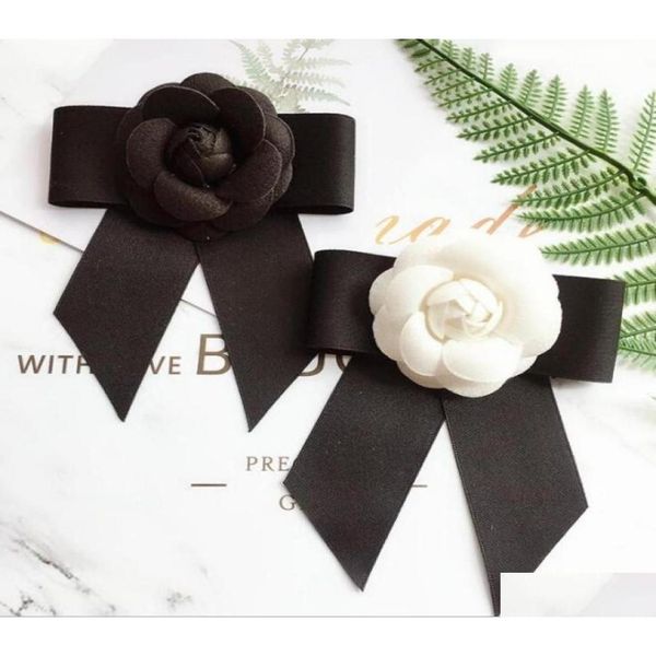 Broches Broches Simple Femme Ruban Bowknot Fleur À La Main Cor Mode Ol Élégant Broche Chemise À La Mode Accessoires23764996409792 Drop De Dhszq