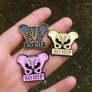 Pinnen broches dus hip pastel gothic gotisch skelet broche email metalen badges revers pin jackets jeans mode sieraden accessoires Seu22