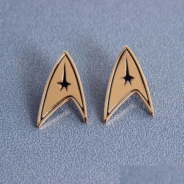 Broches Broches Star Trek Starfleet Émail Broche Broches Badge Revers Alliage Métal Mode Bijoux Accessoires Cadeaux Drop Delivery Dhnyv