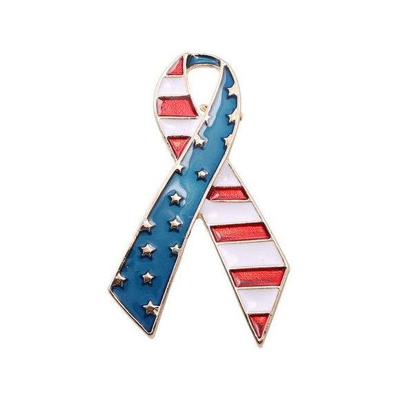 Épingles, broches Étoiles et rayures Broche en ruban L'épingle du drapeau américain