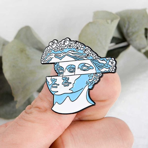 Épingles Broches Statue Visage Épingles Artiste broche Femmes broches Sac Chapeaux Jeckets En Cuir Accessoires Hommes Femmes Bijoux Artiste bijoux Z0421