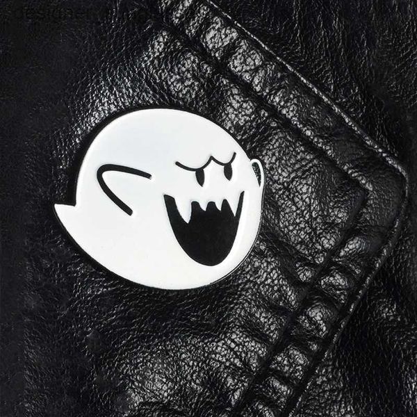 Épingles Broches Super Pins Boo Broches Badges Épingles en émail dur Sac à dos Sac Chapeau Vestes en cuir Accessoire de mode Super White ghost Bros GiftsL231117