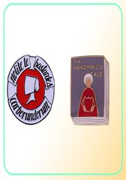 Pins, Broches The Handmaid's Tale Emaille Pin Roman Door Margaret Atwood Literatuur Boekenwurm Badge Feministische Toevoeging9095484