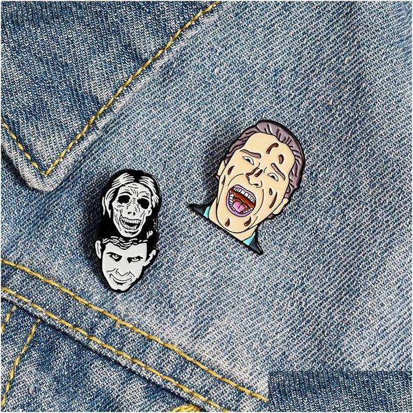 Broches Broches Thriller Drôle Film Émail Épinglettes Skl Punk Squelette Cadeau Pour Les Amis En Gros Drop Delivery Bijoux Dh29K