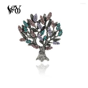 Broches broches Vintage arbre strass pour femmes robe écharpe broche bijoux en gros broches Kirk22