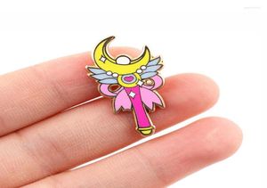 Pins broches heksen maanbadges met anime email pin tas revers cartoon op rugzak decoratieve sieraden cadeau accessoiresspins3170683