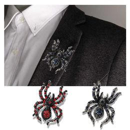 Broches broches femmes araignée cristal perle mode unisexe vêtements veste métal insecte insigne boucle fête broche G230529
