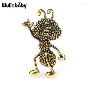 Pins Broches Wulibaby Vintage Ant Femmes 2 couleurs Emmet Insect Party Causal Broche Cadeaux Kirk22