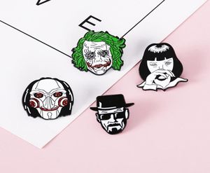 Broches dessin animé Clown broche film Avatar scie Halloween drôle scie masque broche alliage vêtements broche Badge9440789