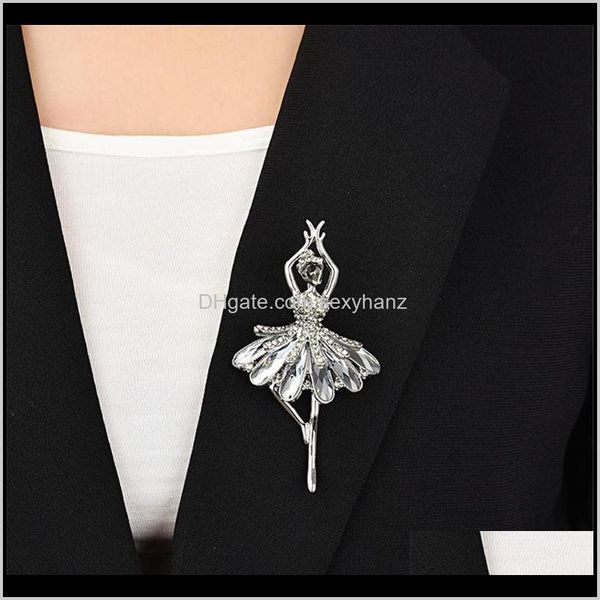 Broches, Drop Livraison 2021 Cristal Ballerine Danse Fille Broche Ange Danseur Danse Broches Broches Bijoux Pour Saint Valentin Cadeaux D4Nci