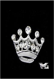 Épingles fashion sier ton clair cristal couronne broche homme femme rinestone diamante épingles de mariage bijoux broches cor mentp1592651