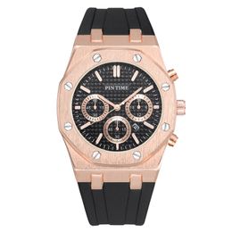 Pintime Silicone Mens Watch Top Marque De Luxe Quartz Horloge Calendrier Montre Militaire Hommes Sport Montre-Bracelet Relogio Masculino Relojes 210804