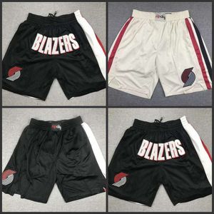 Pionier volledig geborduurde Basketball -shorts met ritssluitingpakbroeken