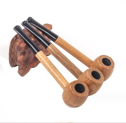 Tuyau marteau de banquet en bois fruitier, tuyau amovible avec élément filtrant incurvé solide