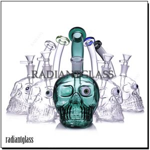 Pipe Mini Skull Bong verre ocellasae designer narguilé barboteur accessoires pour fumer petit bol à main d'eau
