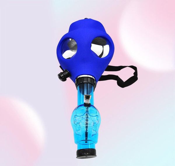 Accesorio de humo de tubería Tienda de fumar nueva tubería de máscaras de gas bongs shisha hookah tubería de agua FDA SKULL ACRYLIC Silicone S7159975