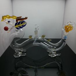Pijpen Mannelijke Joint Kleur Trechter Bowls Roken Super Dragon Glass Hookahs verkopen goed in Europa en Amerika