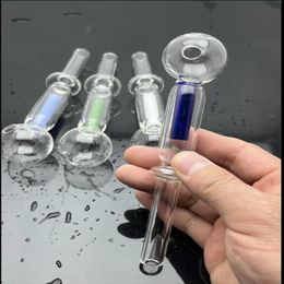 Tuberías fabricantes de fumar Hookah soplada nueva botella de agua de vaso de vidrio de cáscara de núcleo interno de doble capa