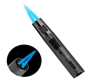 Pipita Windprooh Cigar Torch Light Light Refilable Butane Cigar Light Light Double Jet Flame Lighter for BBQ Camping sans GAS1015020