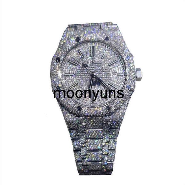Piquet Audemar Iced Out Luxury Fashion Dial Watch Band Bezel VVS Moisanite Mens Women Diamond Sale Products High Quality