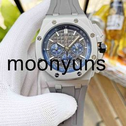 Piquet Audemar Luxury Watch for Men Watchs mécaniques Série offshore 26420 Chronograph Movement 44mm S Swiss Brand Sport Wristatches K4L7 High Quality