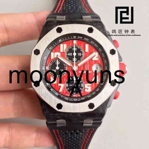 Piquet Audemar Luxury Watch for Men Watchs mécaniques 8 8jf Boutique Devil 2008 F1 Racing Edition Commémorative Matière de carbone Forgée Swiss Brand Sport Wristatch