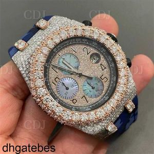 Piquet Audemar Out Custom Half Iced Diamond Luxury Men kijken handgemaakte fijne sieraden fabrikant lab gekweekte diamanten horloge hiphop hoge kwaliteit