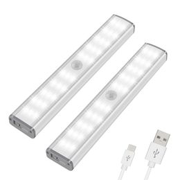 PIR Motion Sensor LED Verlichting USB Draadloze LED Keuken / Wandlamp 3 Modus Helderheid Niveau 30 LED Closet / Garderobe / Under Cabinet Light