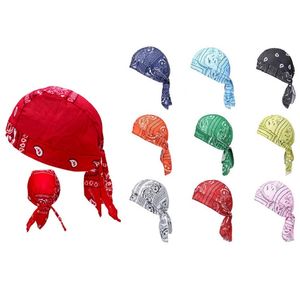 Pirate Bandana Chapeau Dew Rag Coton Headwraps Hip-hop Hat Sweat Wicking Beanie Cap Skull Cap pour Hommes Femmes 35 couleurs