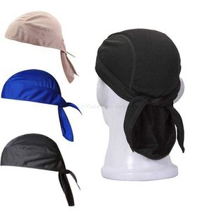 Casque de pirate Doublure Cap Respirant Séchage Rapide Sport Bonnet Chapeau Tie up Hommes Femmes Courir Équitation Bandana Foulard Écharpe Vélo Vélo Airsoft Chapeau Capuche Bandeau