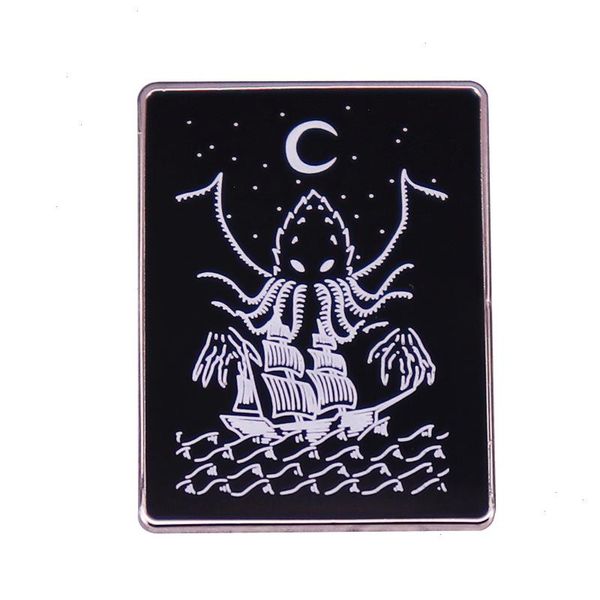 Pirate Ship Octopus ENAMEL PIN LOUNE ET ÉTARS