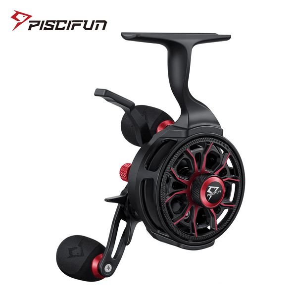 Piscifun ICX Carbon Ice Fishing Reels 3.2 1 TRIGHT DE MODE DE DUAL FALLES À HAUTE VITESSE 8 1 BB BB Smooth Magnetic Wintic Wintic Reel 231227