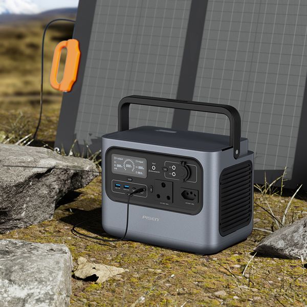 PISEN 600W Estación de energía portátil Sudáfrica Camping de emergencia 230V Móvil al aire libre Lifepo4 Bancos de batería Generador solar 540Wh Generador Portatil Recargable