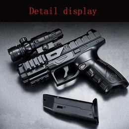 Pistola Airsoft, pistola de juguete, bomba de Gel de agua, pistola de tiro neumática Manual para adultos, niños, regalos de cumpleaños z161
