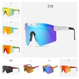 Lunettes de soleil de cyclisme Lunettes de plein air Sports Lunettes de conduite polarisées Hommes Femmes Vtt Lunettes de vélo de route Lunettes de skibov4 RED lens tr90 frame uv400 protection PITS-01