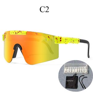 Gafas de sol Pit vipers Sport google TR90, gafas de sol polarizadas para hombres/mujeres, gafas a prueba de viento para exteriores, lentes con espejo 100% UV