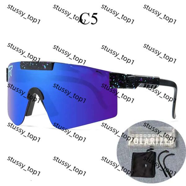 Pit vipers Lunettes de soleil de qualité supérieure sport google verres à cyclisme TR90 Lunettes de soleil polarisées pour hommes Femmes Eyewear à vent en plein air 100% UV Mirorement Lens avec boîte 924